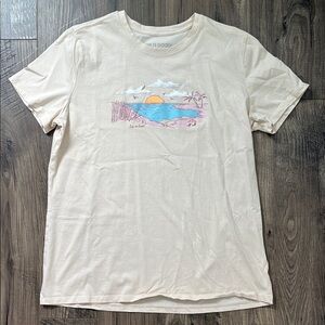 Life Is Good Cream Short Sleeve Tee Graphic Design